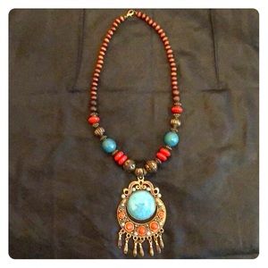 Multi color Ethnic Necklace